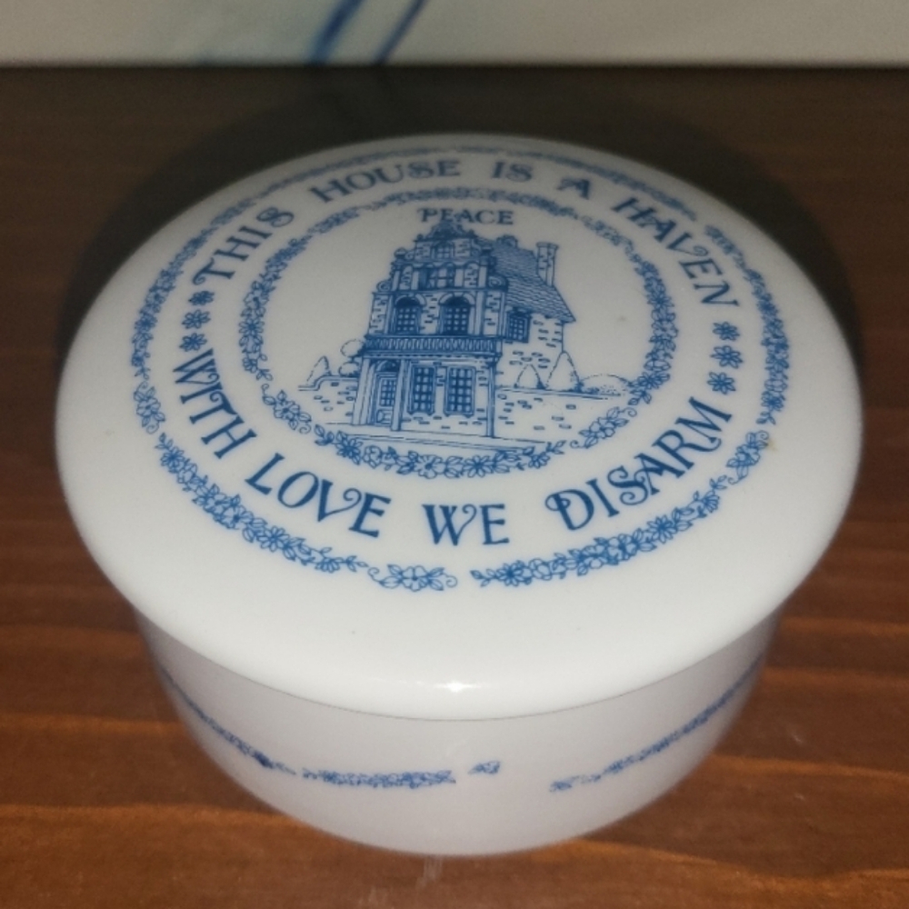Blue and White Decorative Ceramic Box